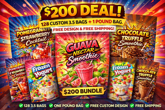 🔥 $200 Starter Deal – 128 Baggies + Free Pound Bag + Free Custom Design